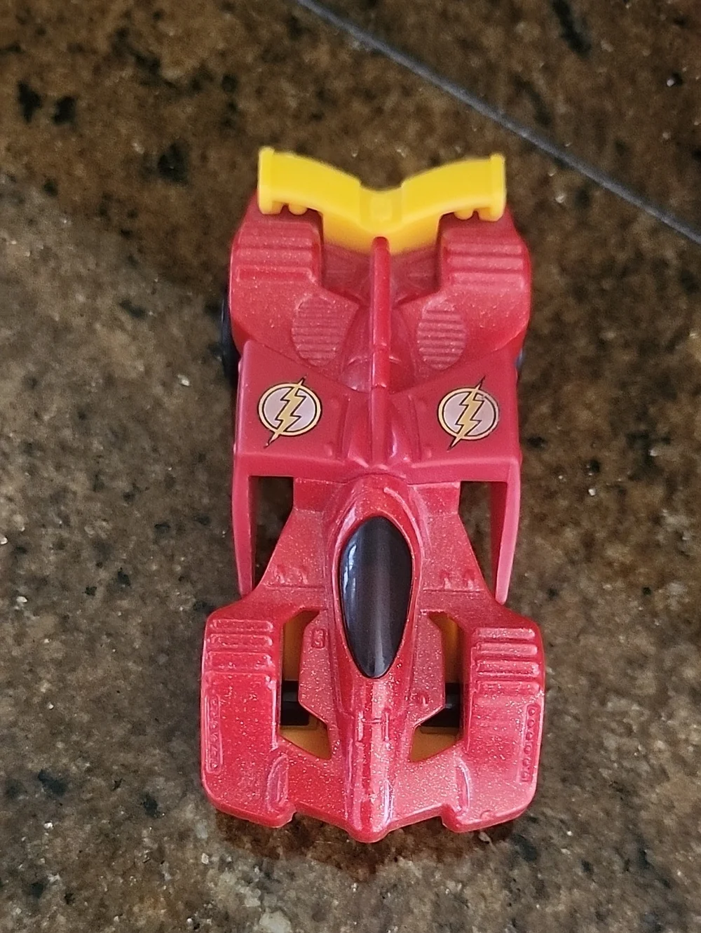 Hot Wheels McDonald's Pull & Go Flash Car Red Plastic - 2016 Collectible